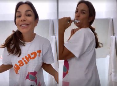 Dia de Ivete: De camisola, cantora começa aniversário dividindo rotina matinal com os fãs