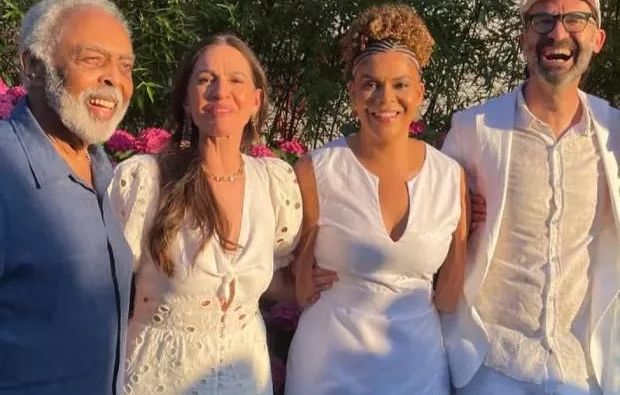 Gilberto Gil vai ao casamento da filha Maril Gil na Itália e elogia genro: “Carinhoso e tranquilo”