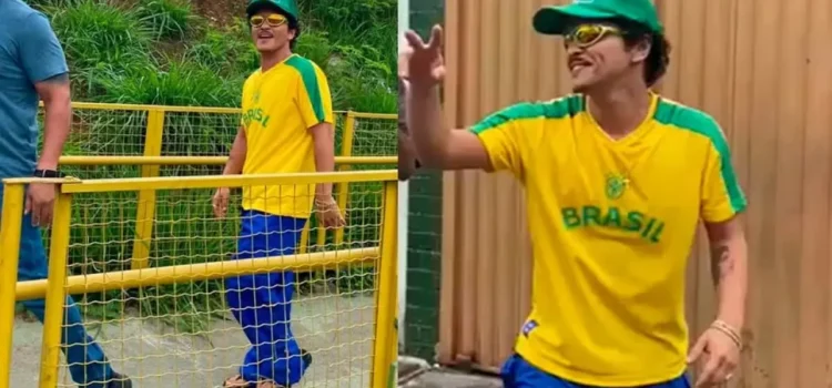 Bruno Mars se diverte com fãs em passeio por Belo Horizonte