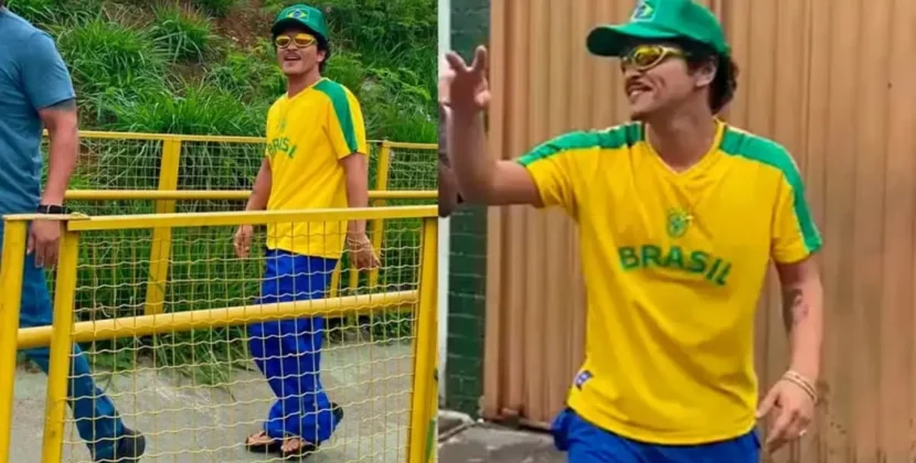 Bruno Mars se diverte com fãs em passeio por Belo Horizonte