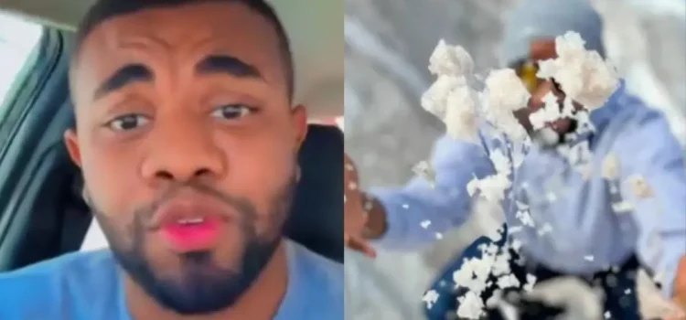 Ex-BBB Davi Brito se irrita após virar piada com vídeo da neve: “Não tô nem aí para o que vocês falam”