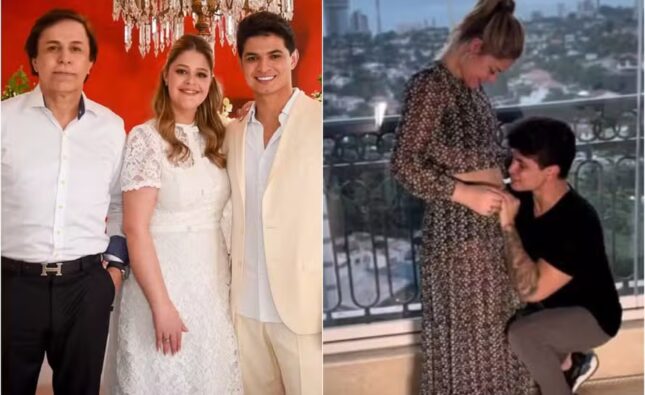 Grávida, filha de Tom Cavalcante fala da escolha de vestido de noiva para casamento com sertanejo